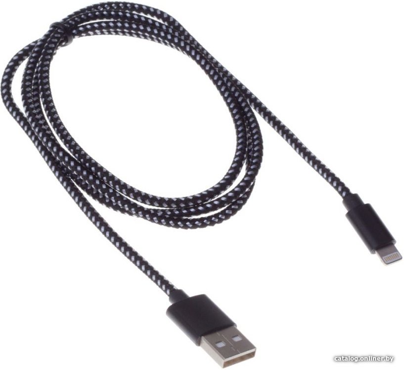 Кабель Buro Lightning-USB 2.0 1м (черный)
