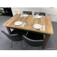 Кухонный стол Senira Кастусь 110-145x70 (береза сандал/венге)