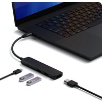 Док-станция Satechi 4-in-1 USB-C Slim Multiport Adapter 4K ST-P4SK (черный)