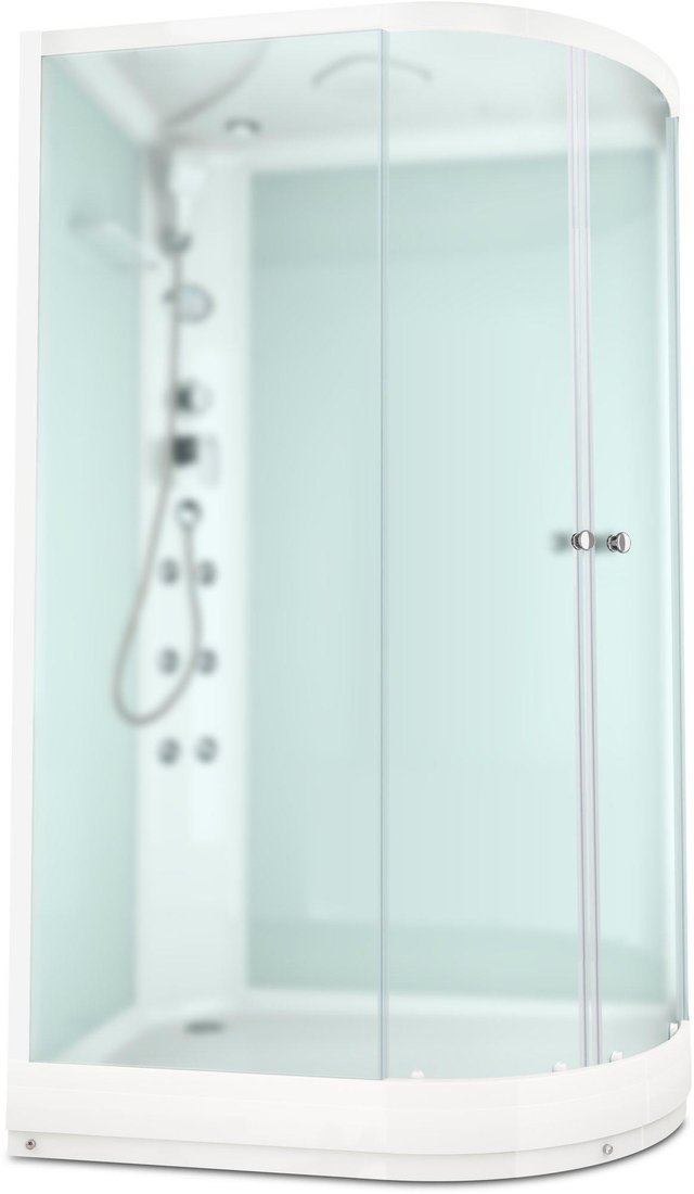 

Душевая кабина Domani-Spa Delight 128 120x80 L с гидромассажем (сатин-матир. стекло/белый)