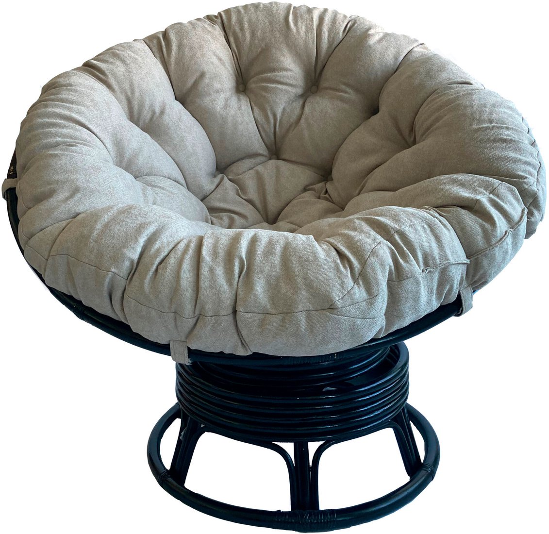 

Кресло Calamus Rotan Papasan 23/01B (венге/бежевый)