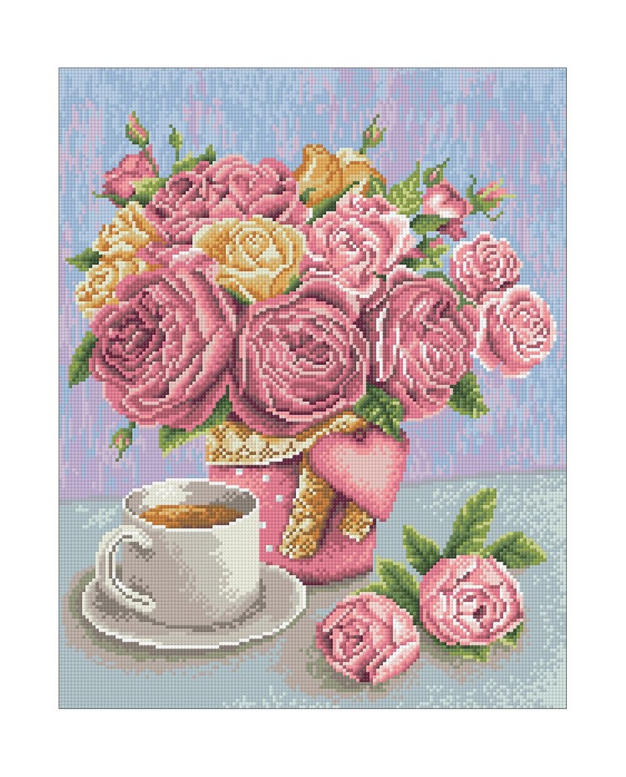 

Алмазная мозаика Wizardi Ароматы утра 2WD2490