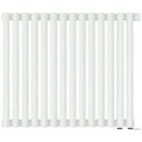 Стальной трубчатый радиатор Сунержа Эстет-00 EU50 500х630 14 секций (матовый белый)