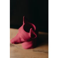 Кашпо К.РАМА Доберман (малиновый)