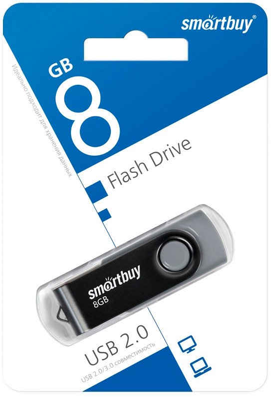 

USB Flash SmartBuy Twist 8GB (черный)