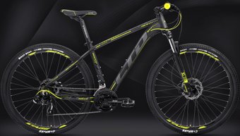 Велосипед LTD Rocco 756 27.5 2021 (черный/желтый)