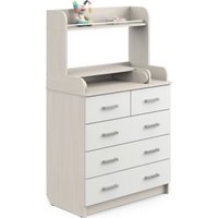 Детский комод Атон Мебель Сириус-2 Полка 805 ЛДСП (бодега светлая/белый)