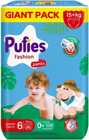 Трусики-подгузники Pufies Pants Fashion Extra Large 15+кг (56 шт)