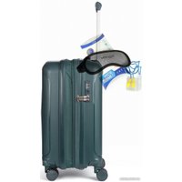 Чемодан-спиннер Mironpan 11197-2 55 см (темный зелено-синий)