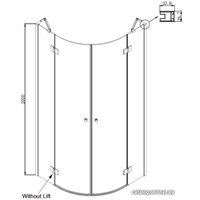 Душевой уголок Ambassador Diamond 12011101 90х90