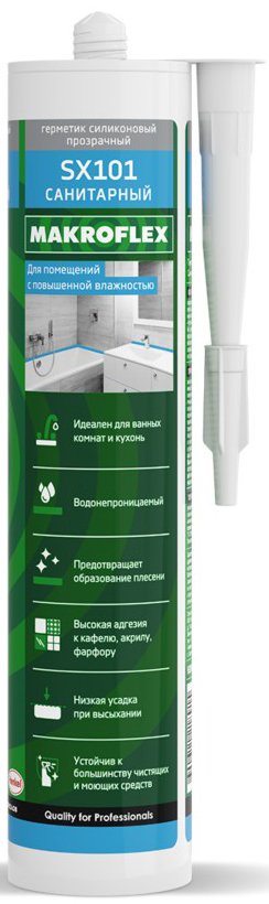 

Герметик Makroflex SX 101 санитарный (290 мл, прозрачный)