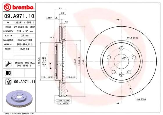

Brembo 09A97111