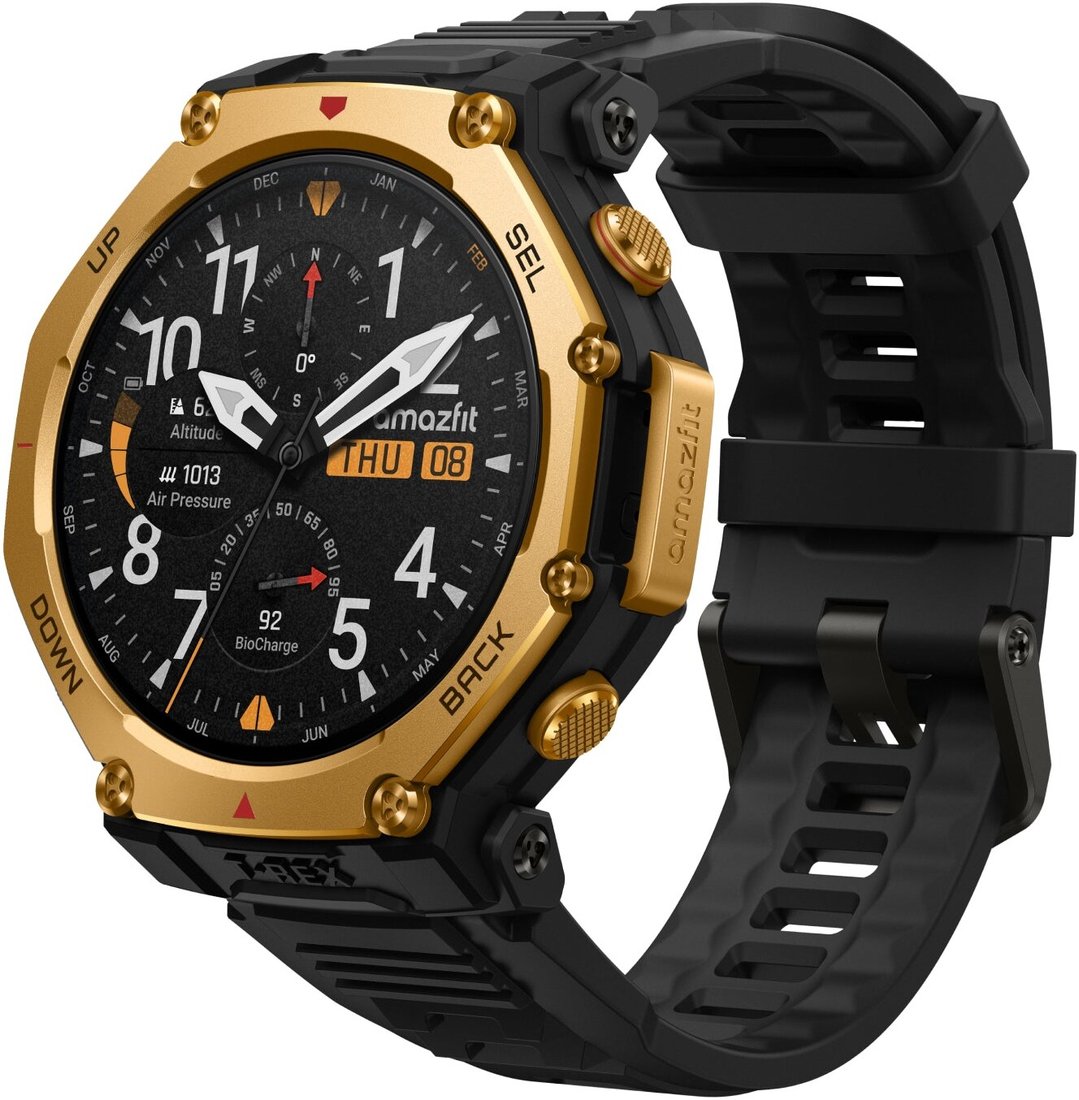 

Умные часы Amazfit T-Rex 3 Pro 48 мм (золотисто-черный)