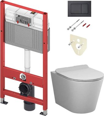 Унитаз подвесной AM.PM Sunny Flashclean C85C1701SC + TECE 9400414