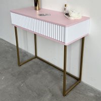 Туалетный столик без зеркала Shtabe Royal 5011 эко (зефир/золото)