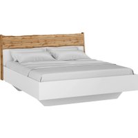 Кровать Involux 180x200 с подсветкой 262K001 (белый/дуб натюрель)