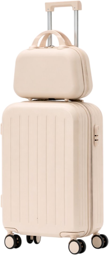 

Чемодан-спиннер Homa С бьютикейсом 2CHMD-S-BG (бежевый, S)