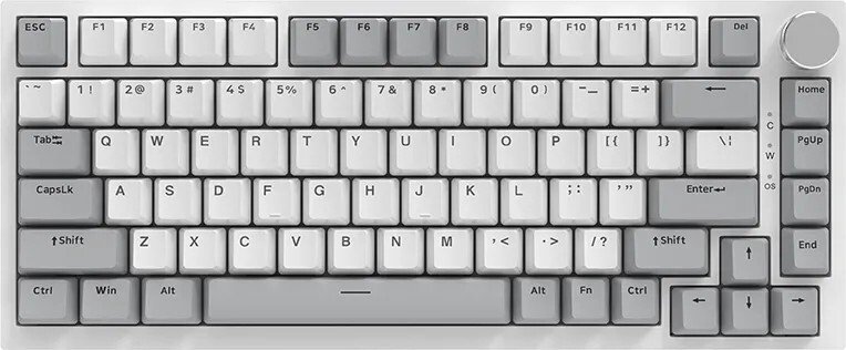 Клавиатура Ajazz AK820 (серый/белый, Ajazz Red)