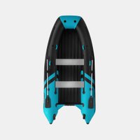 Моторно-гребная лодка Gladiator E350PRO (черный/бирюзовый)