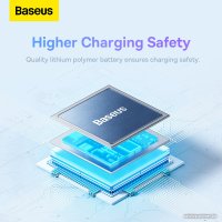 Внешний аккумулятор Baseus Airpow Fast Charge Power Bank 20W 10000mAh (сиреневый) + брендированный брелок Baseus