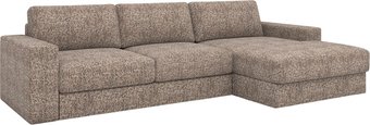 Угловой диван Rivalli Дискавери с оттоманкой правая (Katrin beige)