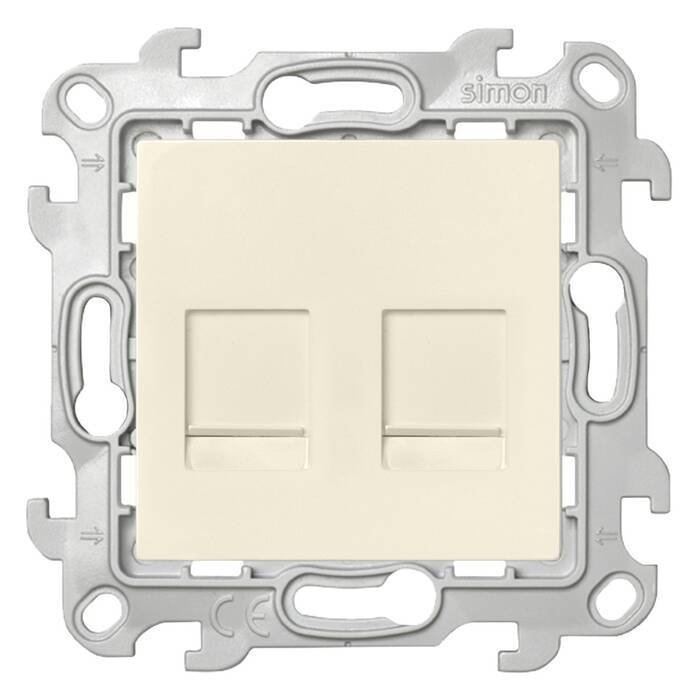 

Розетка компьютерная Simon 2450593-031 (слоновая кость)