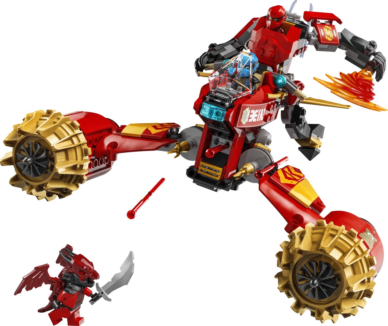 Конструктор LEGO Ninjago 71830 Штормовой робот-всадник Кая