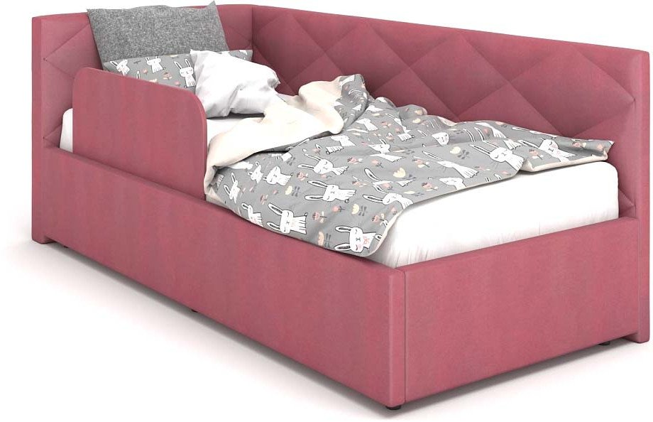 

Кровать-тахта Rivalli Эмили с бортиком 90x200 (newtone rose)