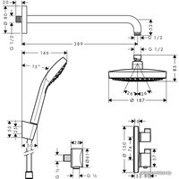 Душевая система  Hansgrohe Croma Select S 27295000