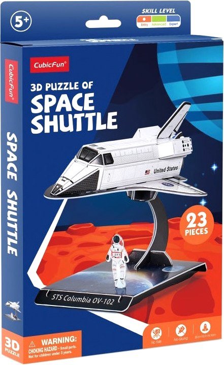 

Конструктор CubicFun Космический шатл E1626h (23 эл)