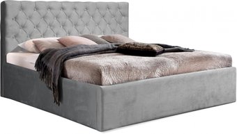 Кровать Анмикс Ирма 160x200 металлическое основание с ПМ (светло-серый Simple 31)