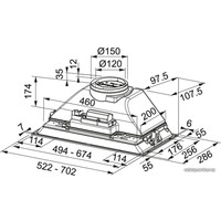 Кухонная вытяжка Franke Inca Smart FBI 705 XS HCS 305.0599.510