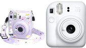 Instax Mini 12 (белый) + пурпурный чехол Sundays с ремнем