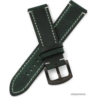 Ремешок Rumi кожаный Leather GT3 22 мм (глубокий темно-зеленый)