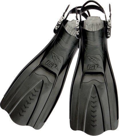 Ласты IST Sports FP02BK-M/L (черный/серый)