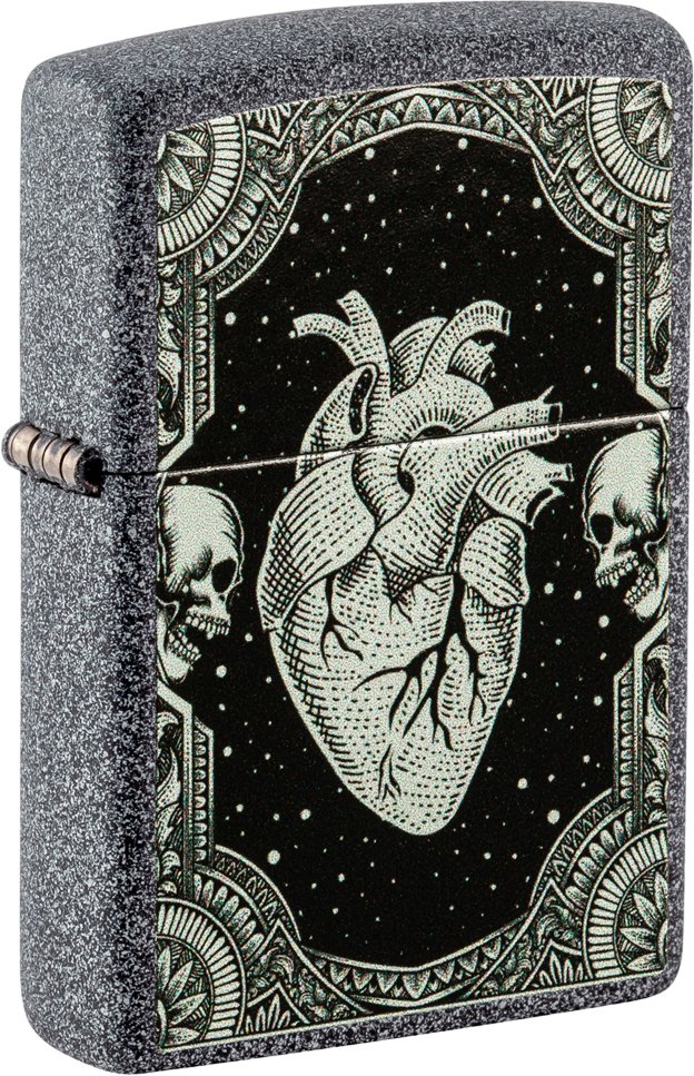 

Зажигалка Zippo Iron Stone Heart Design 48720