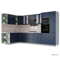 Готовая кухня Интерлиния Мила Крафт 1.88x3.4 левая (дуб королевский)