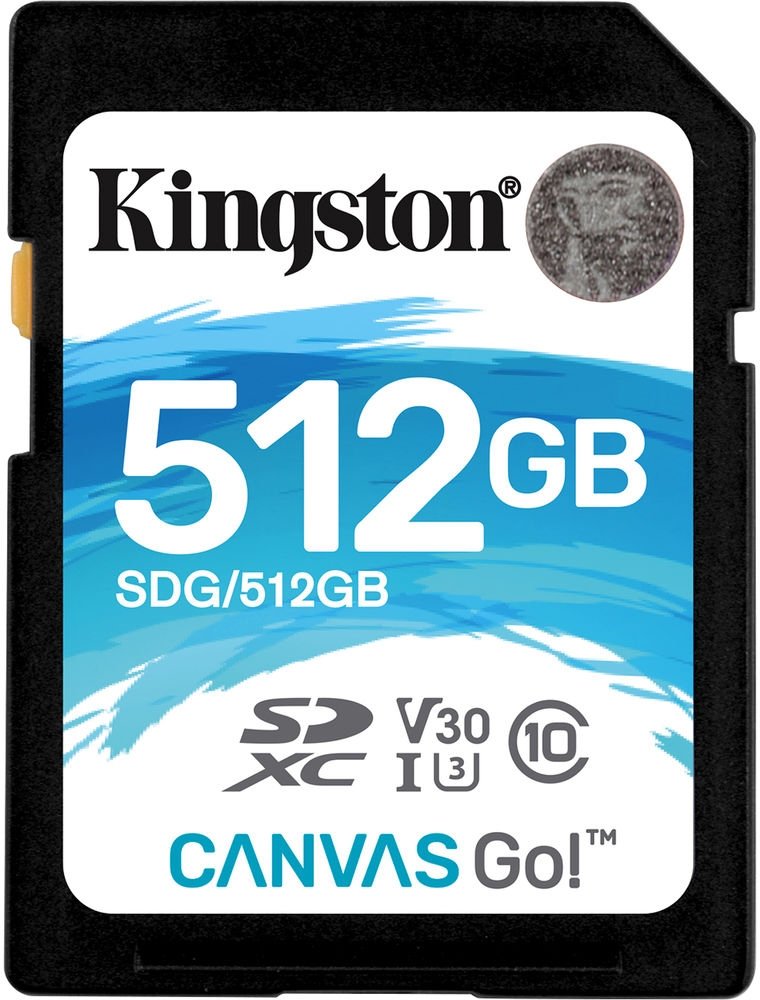 

Карта памяти Kingston Canvas Go! SDG/512GB SDXC 512GB