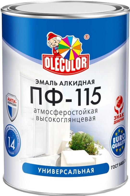 

Эмаль Olecolor ПФ-115 универсальная 2.7 кг (голубой)