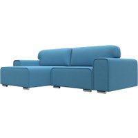 Угловой диван Лига диванов Лига-029 левый 121933L (рогожка амур голубой)