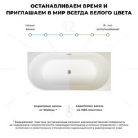 Ванна Wellsee Festive Fox 170x80 28730603R (пристенная ванна (правая) белый глянец, экран, ножки, сифон-автомат матовый черный) в Бресте