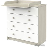 Детский комод Атон Мебель Odin (шимо светлый/белый)
