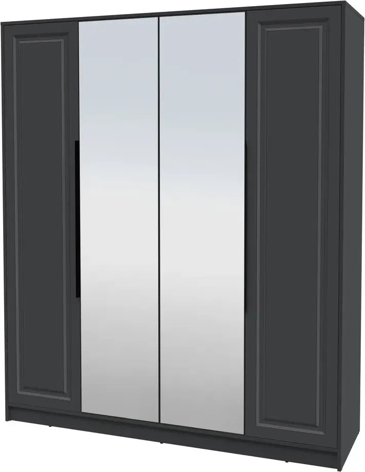 

Шкаф распашной Интерлиния Концепт КТ-Ш4з Деко (антрацит/пепел)