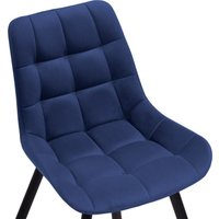 Стул Notta Челси (велюр синий/черный)