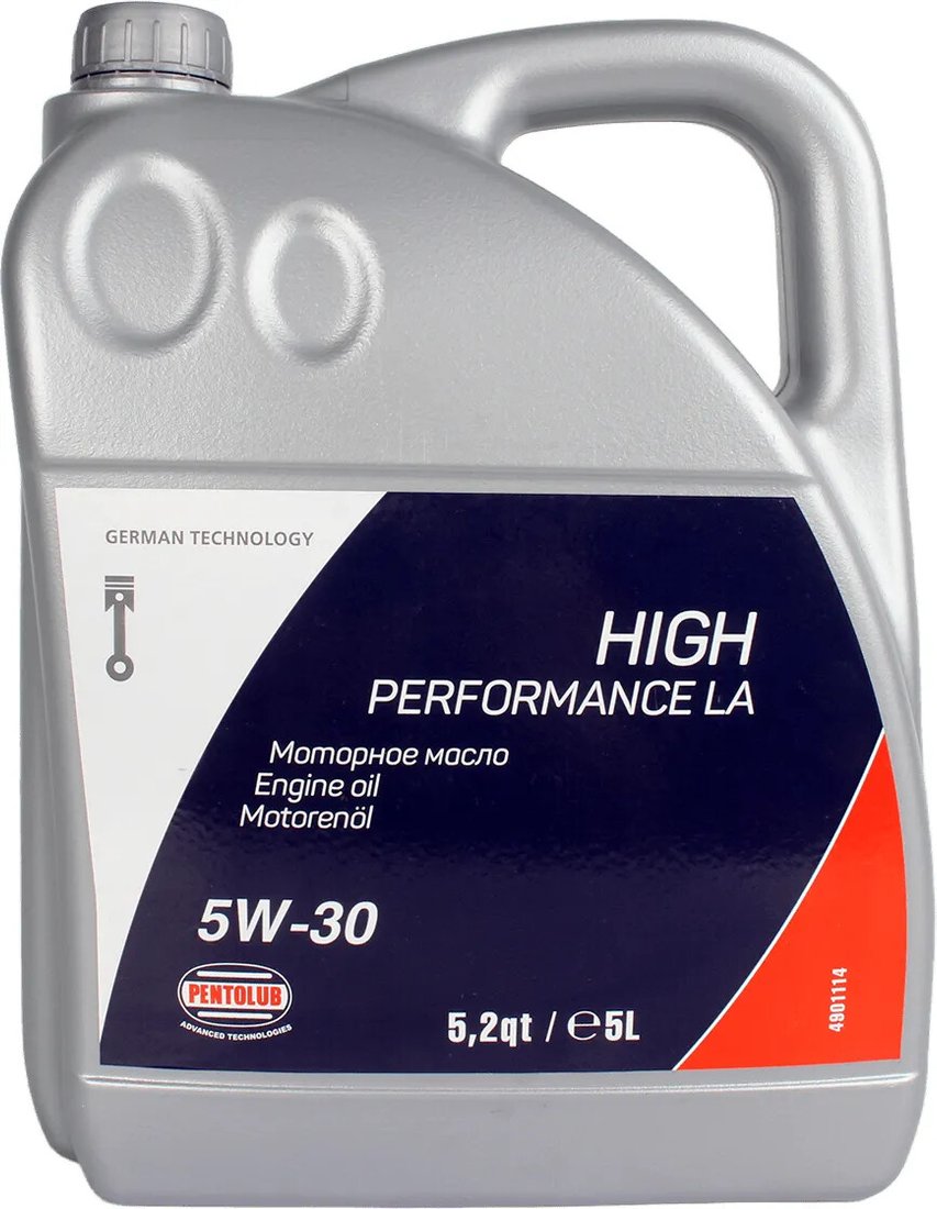 

Моторное масло Pentolub High Performance LA 5W-30 5л