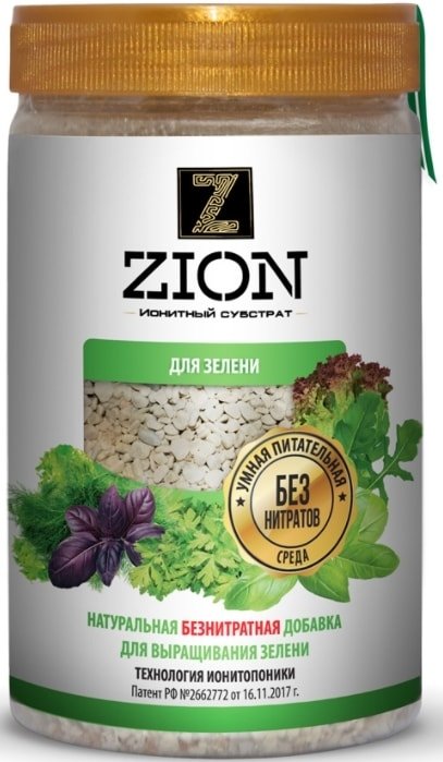 

Удобрение Zion для зелени (полимерный контейнер, 700 г)