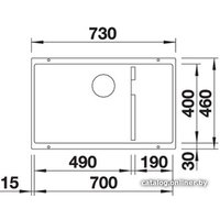 Кухонная мойка Blanco Subline 700-U Level 526003 (черный)