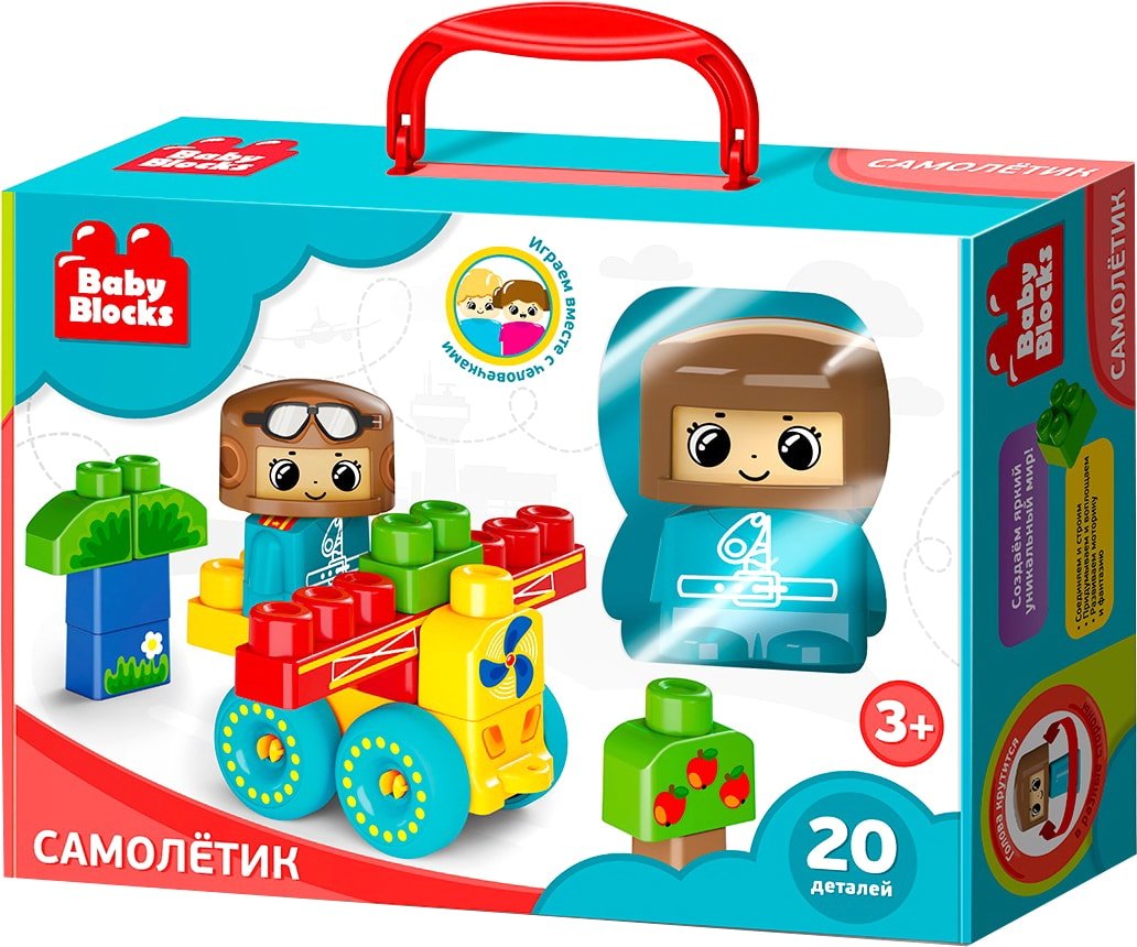 

Конструктор Десятое королевство Baby Blocks 03911 Самолетик