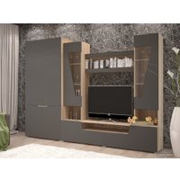Стенка Горизонт Анталия 2 (сонома-графит софт)
