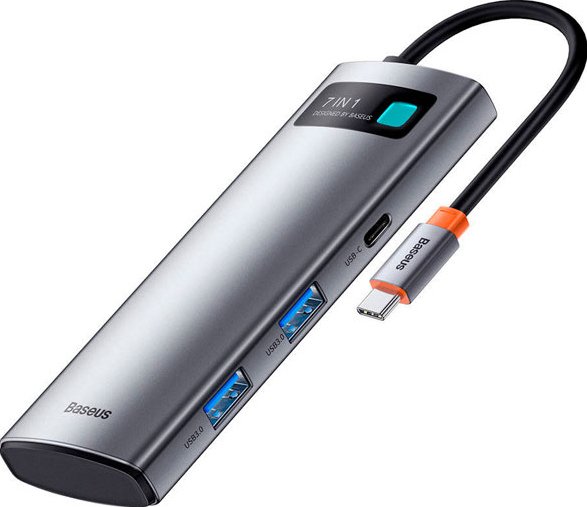 

Док-станция Baseus Metal Gleam Series 7-in-1 Multifunctional Type-C WKWG020113